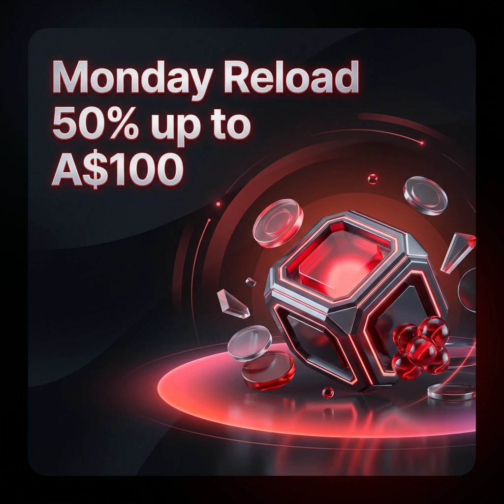 Monday Reload 50% up to A$100